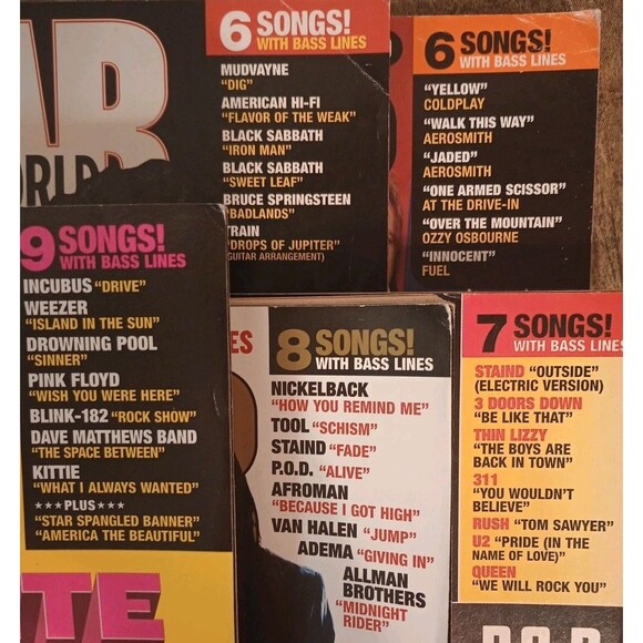 Guitar World Mixed Rock 74 Songs Sheet Music Magazines 1998-2001 Lot 16, Posters - Picture 3 of 12